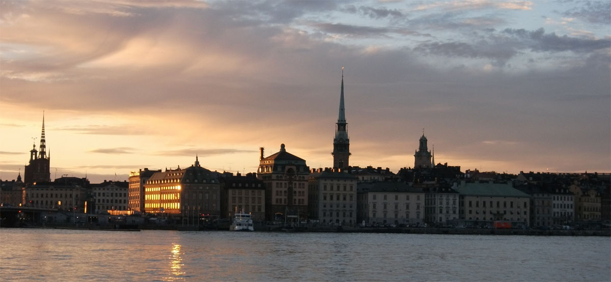 Стокгольм, Старый город, закат